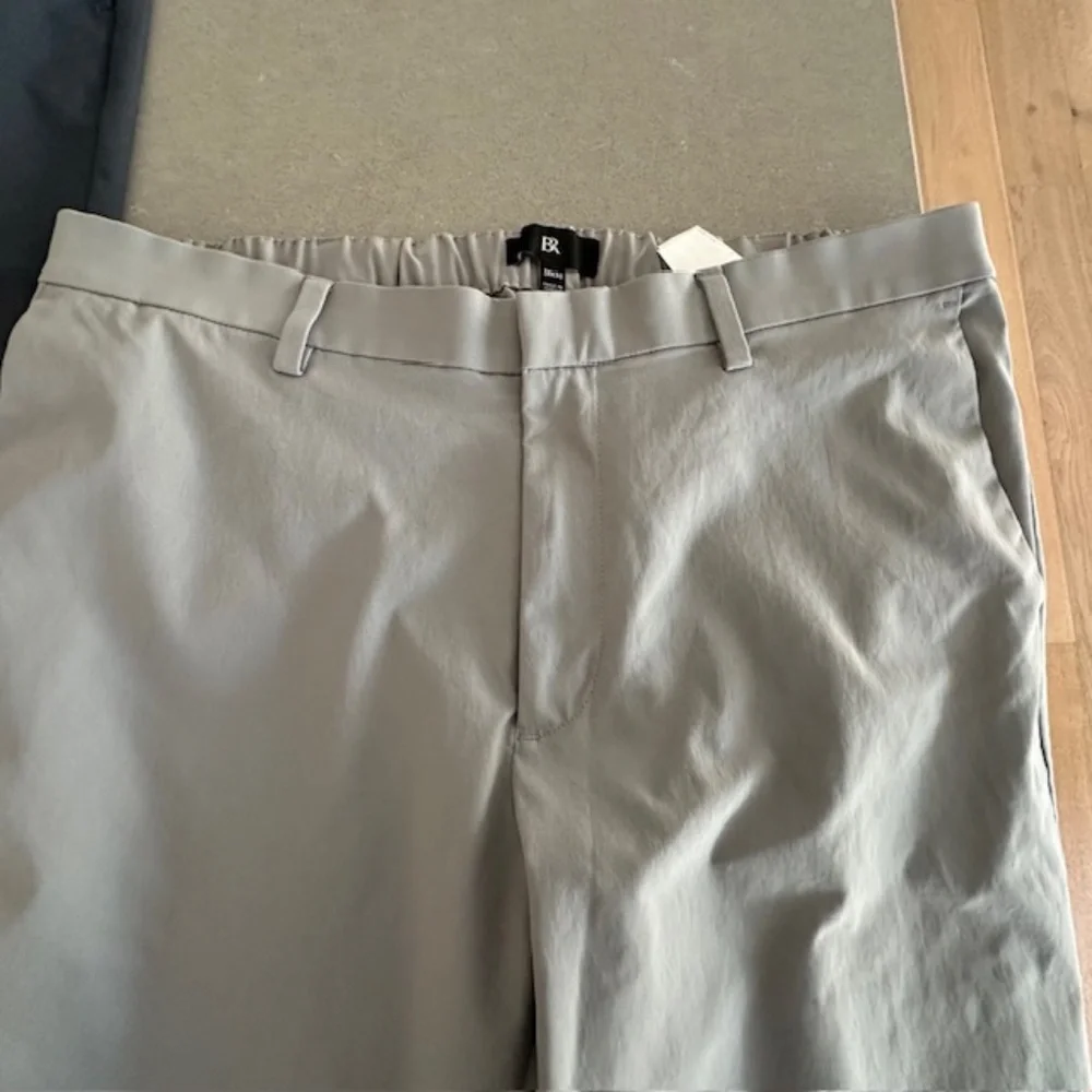3 Pairs BR Athletic Slim 38x30 Performance Pants (2 Gray, 1 Navy) Retails $390